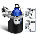 LEXIN C4 ドリンクホルダー バイク用ドリンクホルダー 調整可能 自転車 ドリンクホルダー ボトルホルダー ペットボトルホルダー 360°回転調整 60-80mm カップホルダー クランプ式 バイク ドリンクホルダー 自転車 スクーター ATVに対応 ハンドル取り付け 耐久性 モーター(2)