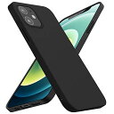 JEONELAYR iPhone 12 mini ケース 耐衝撃 米軍MIL規格取得 全面保護カバー 指紋防止 傷付き防止 着脱簡単 柔軟 TPU素材 画面レンズ保護 アイフォン12mini カバー 5.4インチ (ブラック・マット感)