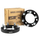 GAsupply 鍛造ワイドトレッドスペーサー 6H PCD139.7 内径108.1 M12XP1.5 厚さ25mmマットブラック【2枚セット】