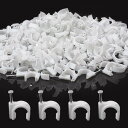 ケーブルステップル 100個セット 6mm/7mm/8mm/10mm 配線止め コード止め 釘止めタイプ ケーブルクリップ コード ケーブル ステップル クラン...