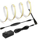 LEKE COB テープライトスーツLEDストリップライトフレキシブル 高密度 LEDテープライト 4m 320LEDs/m 白光色6000K DC12V 18...