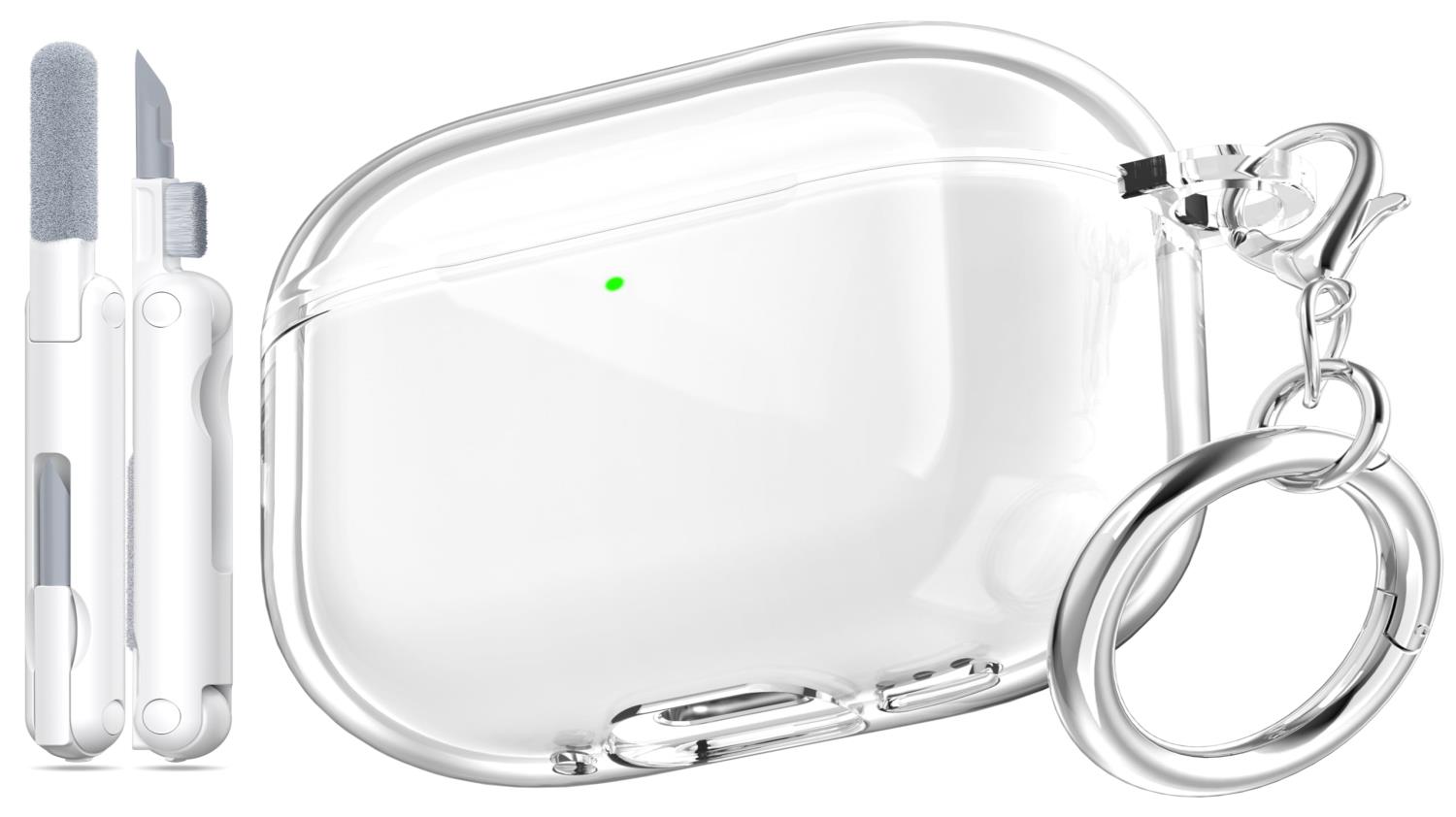 MHYALUDO AirPods 第4世代用ケースカバー 2024、ミリタリーグレードの耐衝撃性、AirPods 4用ソフトTPU ..