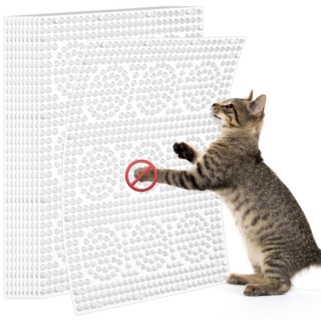 Uross 猫よけシート 10PCS- 41 x 33CM 猫除け とげとげシート ここダメシート 猫よけマット 害獣・猫侵入防止対策 キャットスカットスパイク...