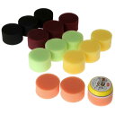 Dophee 研磨パッドセット ポリッシャースポンジ ポリッシャー バフ スポンジパッド カー研磨用 バフ 研磨 マジックスポンジ 多色 50mm 16個セット