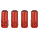 YFFSFDC 自転車 仏式 バルブキャップ 4個セット アルミ合金製 タイヤ バルブ キャップ アルミバルブキャップ フレンチバルブ ロードバイク ドレスアッ...