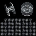 【BEAUTY PLAYER】家庭用ミシン用 ボビン(11.5mm) シンガー 50個 透明 裁縫道具 ハンドメイド材料 DIY (50個セット)