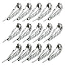 トップガイド ロッドガイド 糸巻き式 ステンレス 釣り竿 穂先 修理 15点セット (8-2.2mm/8-2.4mm/8-2.6mm)