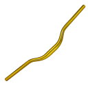 UPANBIKE MTBマウンテンバイク自転車エクストラロングハンドルバーφ31.8mm720mm / 780mmライザーバー(720MM,ゴールド)