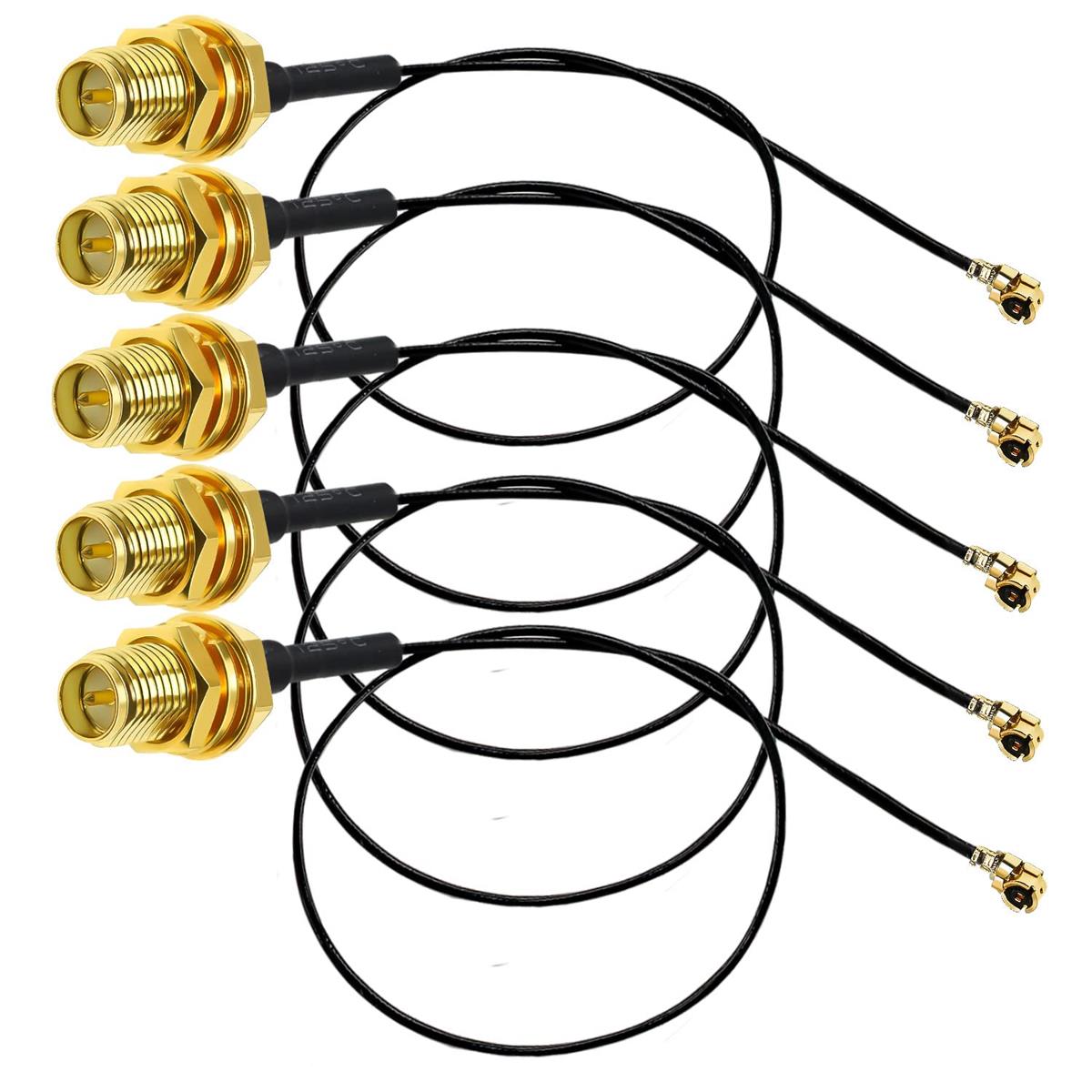 IPX から RP SMA 延長 ケーブル TUOLNK U.FL MHF1 から 逆極性 SMA メス WiFi アンテナピグテール ケー..