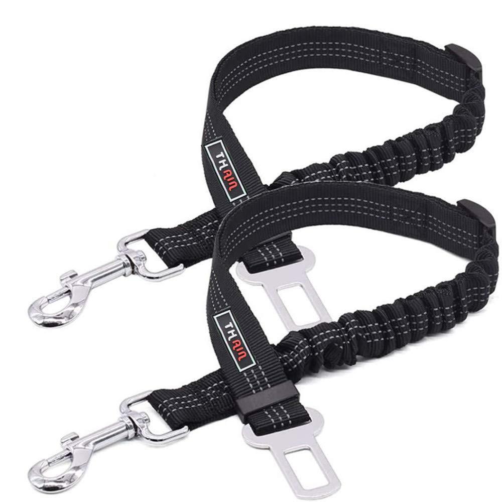 THAIN 犬 シートベルト ペット シートベルト 犬 車のシートベルト 犬 猫 ドライブベルト 車用リード ナ..