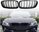 Zealhot キドニーグリル ブラックフロントグリル ラジエターグリル,適切BMW 3シリーズ F30 F31 F35 (2012-2019) (ダブル-艶有...