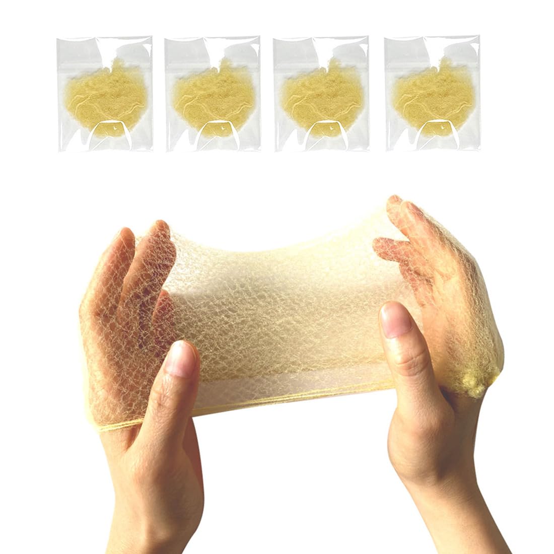 バレエ、睡眠、女性、かつら用の50個のナイロン製の目に見えないヘアネット20"