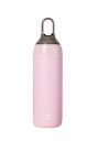 SANTECO 水筒 500ML スポーツボトル ハンドル付き 保温 保冷 真空断熱 ステンレスボトル 軽量 yoga ピンク