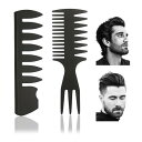 サムコス くし ュコーム メンズ オイルヘアピック ヘアコンビ クシ サロン ヘアスタイリング 美容院専用櫛 散髪店 理髪道具