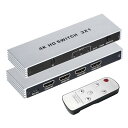 4K@120Hz HDMI 2.0 切替器 3入力1出力 HDMI 切替器 3 x 1 HDMI 切り替え器 hdmiセレクター HDR、DTS-HD、Dolb...