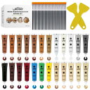 VACNITE 木製品キズ補修 補修クリーム 大容量 25g 24色入り フローリング 補修DIY キズ隠し キズ消し 床補修 ドア補修 傷消し 傷隠し ひび割...