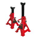 BIG RED ジャッキスタンド 3t 2個セット リジットラック 最低位276mm/最高位420mm 高さ10段階調整可能 スチール製 タイヤ交換 車用 耐荷...