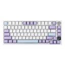 EPOMAKER Ajazz AK820 Pro ゲーミングキーボード 75%ガスケット搭載メカニカルキーボード TFTスクリーン 3モード(Bluetooth...