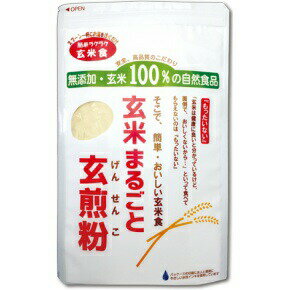 【ポイント5倍クーポン有】玄米まるごと玄煎粉1個無添加国産玄米粉100％【送料無料】メール便でお届け