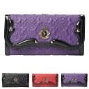 アナスイ 財布 かぶせ長財布 長財布 レディース ANNA SUI フラップ ブランド 本皮 レザー がま口 レッド/ブラック/パープル セルパン 316110...