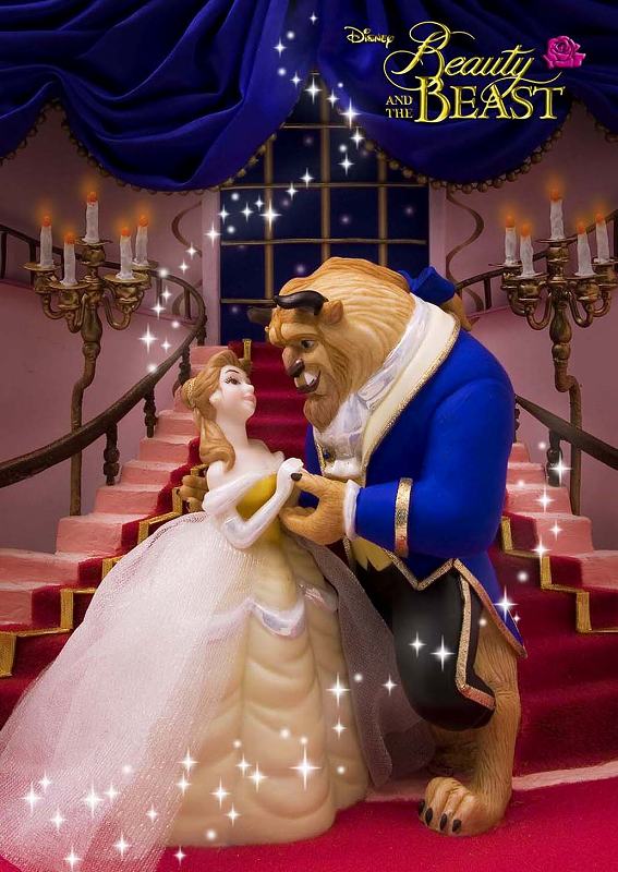 ●ダイゴー S3523 sisa 3Dポストカード 美女と野獣 S3523