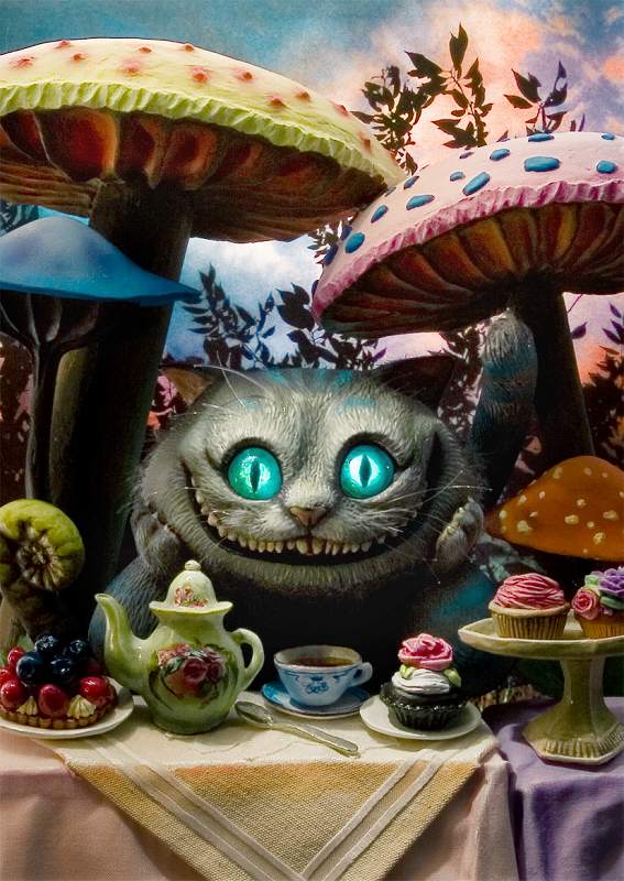 ●ダイゴー S3561 3Dポストカード アリス・イン・ワンダーランド チェシャ猫 S3561