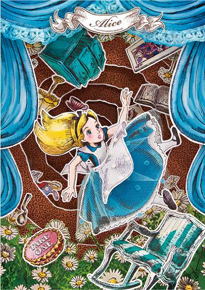 ●ダイゴー sisa 3Dポストカード ペーパーシアター アリス S3641