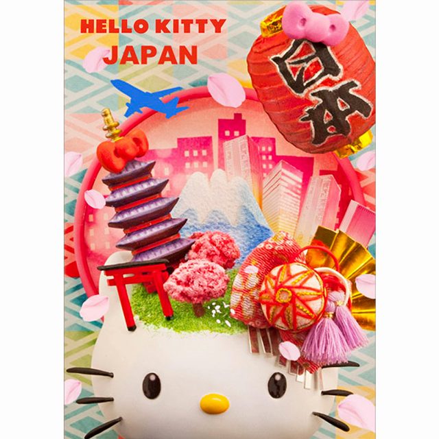 ●ダイゴー S4503 3Dポストカード ハローキティ ハローキティX日本 F054