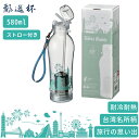 20%オフクーポンあり 水筒 タンブラー 580cc 茶こし付き 台湾名所柄 正規品 ストロー付き シリコン 耐熱 透明 ウォーターボトル PC-553【飄逸杯...