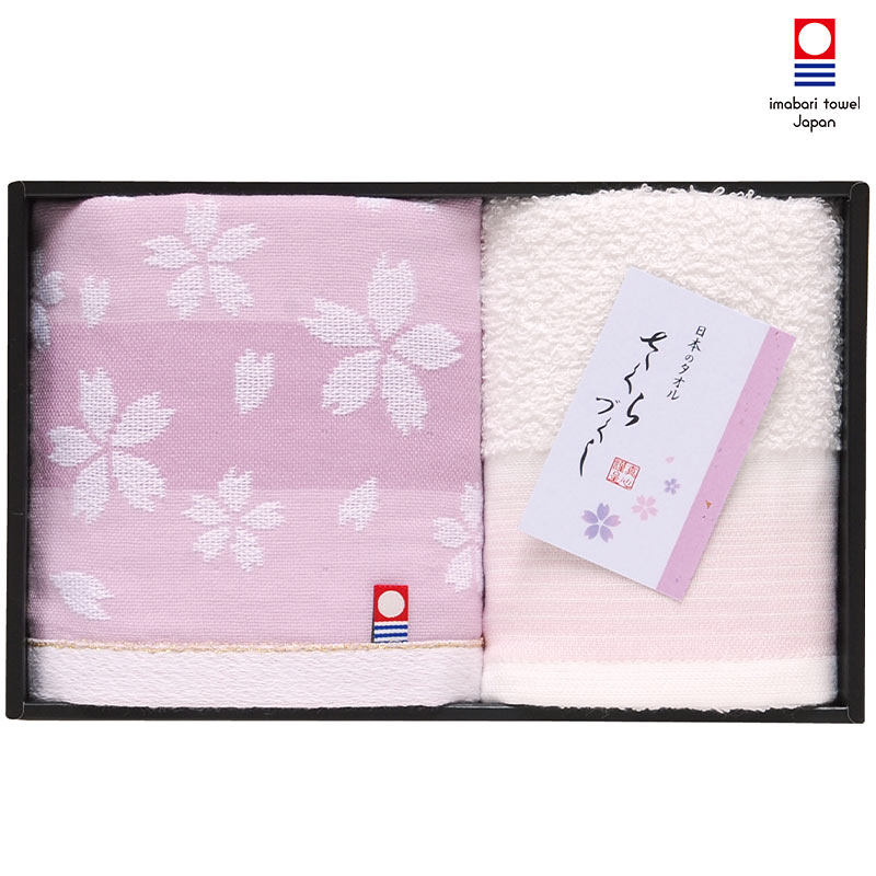 今治泉州さくらづくし フェイスタオル、ハンドタオル 内祝い 香典返し 出産祝い 結婚祝い お返し お見舞い 記念品 g240192