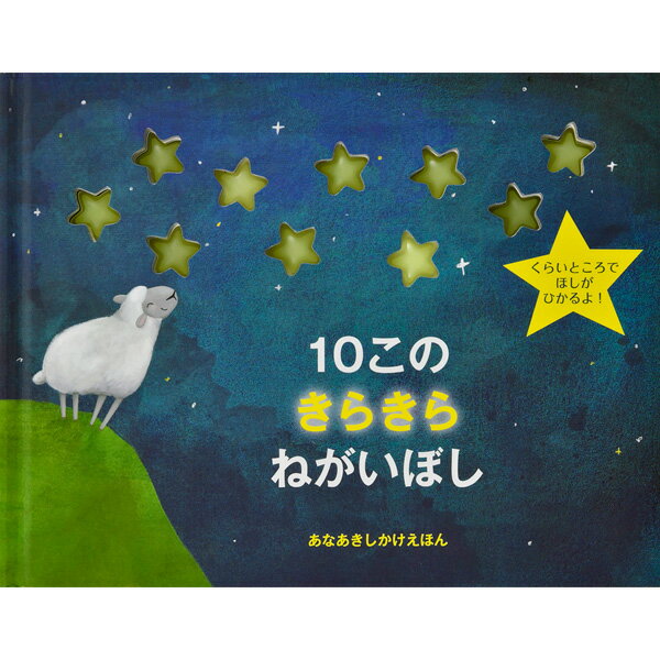 10このきらきらねがいぼし あなあきしかけえほん しかけ絵本 仕掛け絵本 星の絵本 ほしの絵本 知育絵本 出産祝い プレゼント ギフト 誕生日 赤ちゃん 幼児 0歳から4歳 読み聞かせ ギフトセット