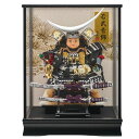 子供大将 ガラスケース飾り伊達 銀 初節句お祝い 五月人形 兜飾り ケース飾り 武将 端午の節句 こどもの日 節句祝い おしゃれ コンパクト