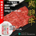 特典付き！飛騨牛 5等級 焼肉用 500g（3〜4人前） お歳暮 岐阜 ギフト セット 贈り物 お祝い 年末 お正月 記念 肉 焼肉 飛騨牛