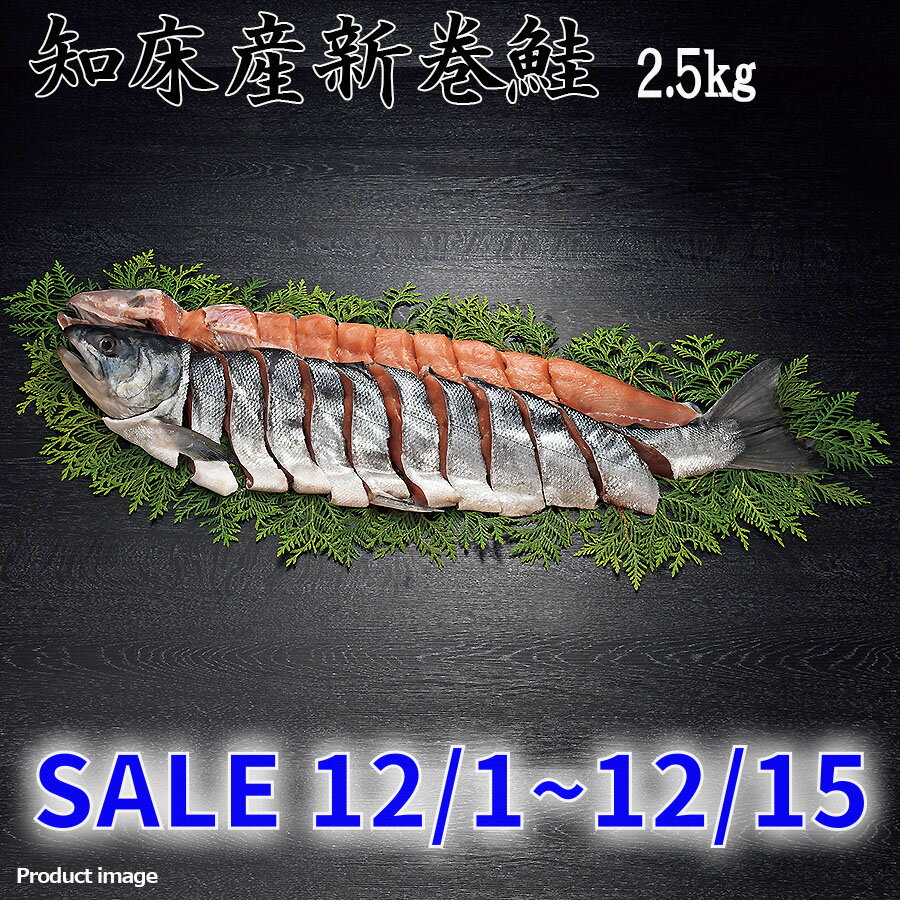 お歳暮 知床産 新巻鮭 姿切身 甘塩 2.5kg ギフト 詰め合わせ 内祝 快気内祝 お返し お礼 お取り寄せ F倉庫