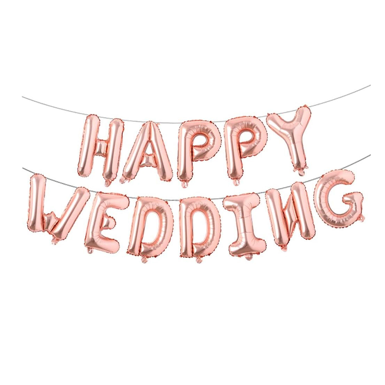 結婚式 バルーン ハッピーウェディング 風船 HAPPY WEDDING ウェディング 飾り 結婚式 飾りつけ ゴールド シルバー ローズゴールド ピンク お祝い 贈り物 プレゼント イベント