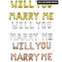 バレンタインデー 結婚式 バルーン ハッピーウェディング 風船 WILL YOU MARRY ME 告白 ウェディング 飾り 結婚式 飾りつけ ゴールド シルバ...