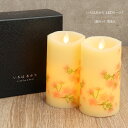 ロウソク LED 電池式 いろはあかり 桜 2個セット カメヤマローソク リモコン付き タイマー 火を使わない 安心 安全 燃えない 仏壇用 仏具 キャンドル ...