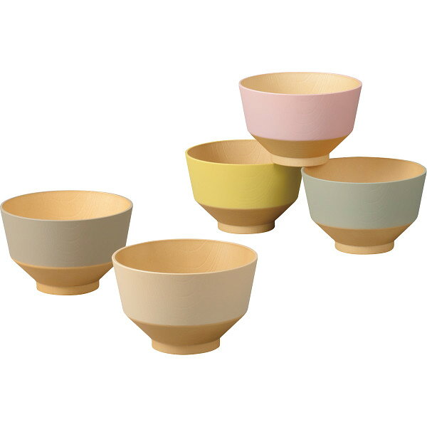 樂天商城 - 日々色 抗菌汁椀 5客セット 17147 プレミアムギフト 贈り物 お祝い PET／ABS樹脂・ウレタン塗装 日本製 内祝い 出産内祝い 結婚内祝い 快気祝い 新築祝い お返し 贈り物 プレゼント ギフト
