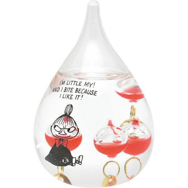 【直送】ムーミン MOOMIN リトルミイ ガラスフロート温度計 しずく ガリレオ温度計...