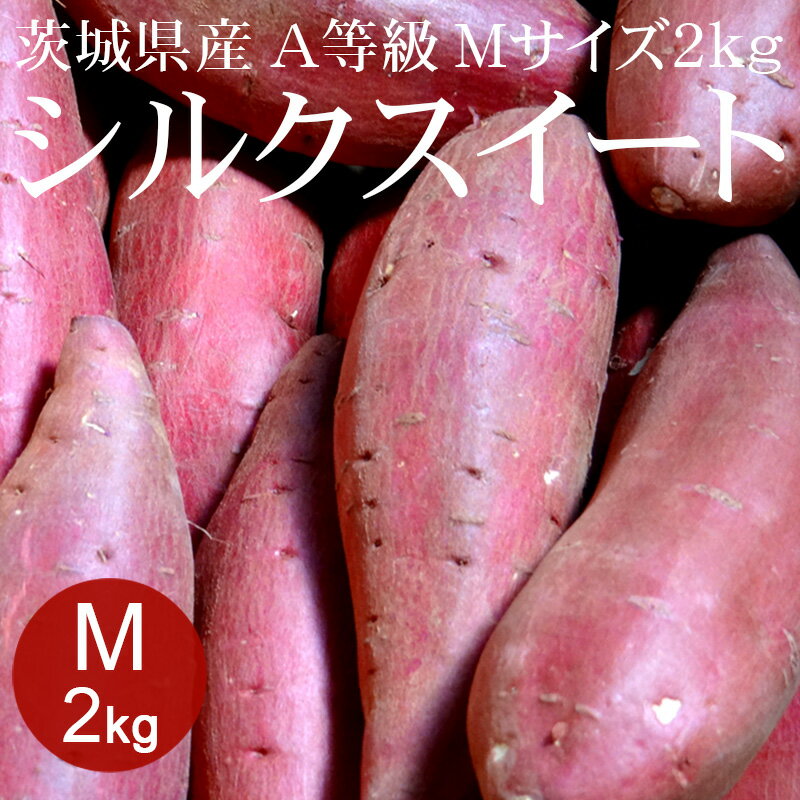 茨城県産シルクスイートM×2kg A等級 [さつまいも ひね 焼き芋 野菜便 常温便 送料無料]