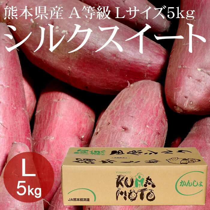 熊本県産シルクスイート L×5kg(約18本) A等級 [生いも 焼き芋 野菜便 常温便 送料無料]
