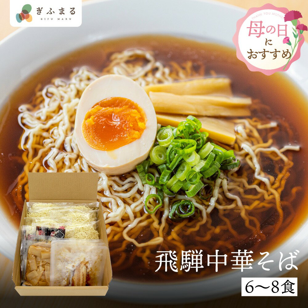 【選べる内容量】飛騨中華そば 6食 8食 セット 具材付 行列店 ラーメン詰め合わせ ラーメン 詰め合わせ 高山らーめん 高山ラーメン 麺..
