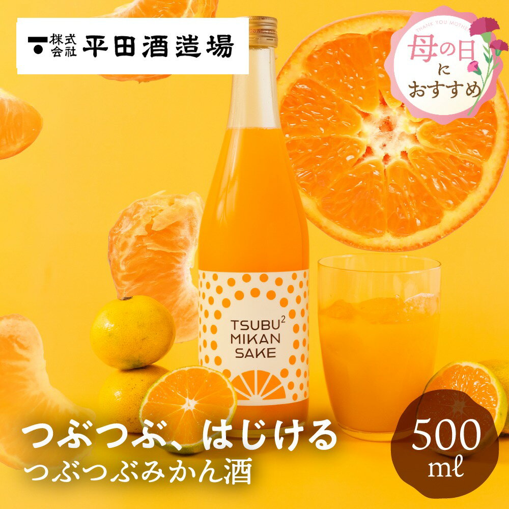 つぶつぶみかん酒 500ml 平田酒造場 果実酒 お酒 バレンタイン 母の日 あらごし 果肉 粒々 リキュール みかん ミカン 酒 ギフト 贈り物 贈答品 おしゃれ 地酒 リキュール プレゼント お土産 誕生日 飛騨高山 送料無料 産地直送 岐阜 ぎふまる ソーシャルギフト