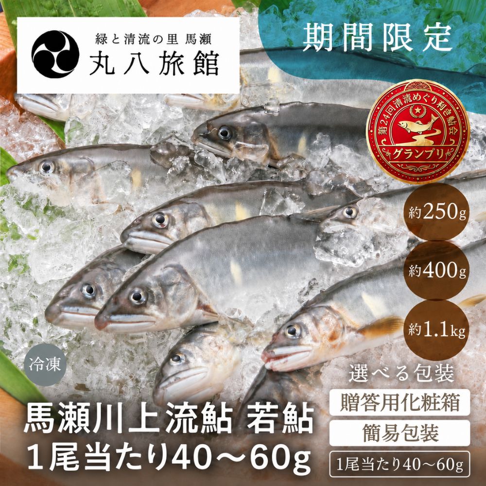 ＼第24回清流めぐり利き鮎会グランプリ／《期間限定販売》馬瀬川上流鮎 若鮎 冷凍 ...