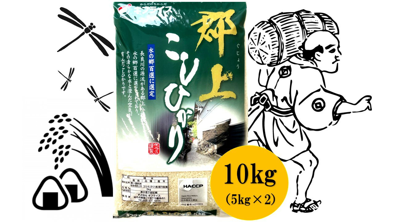 郡上こしひかり 10kg コシヒカリ 令和 4年産 岐阜 こしひかり 5kg ×2 ...