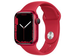 アップル スマートウォッチ（レディース） Apple（アップル） MKN23J/A Apple Watch Series 7 GPSモデル 41mm [(PRODUCT)REDスポーツバンド]【KK9N0D18P】