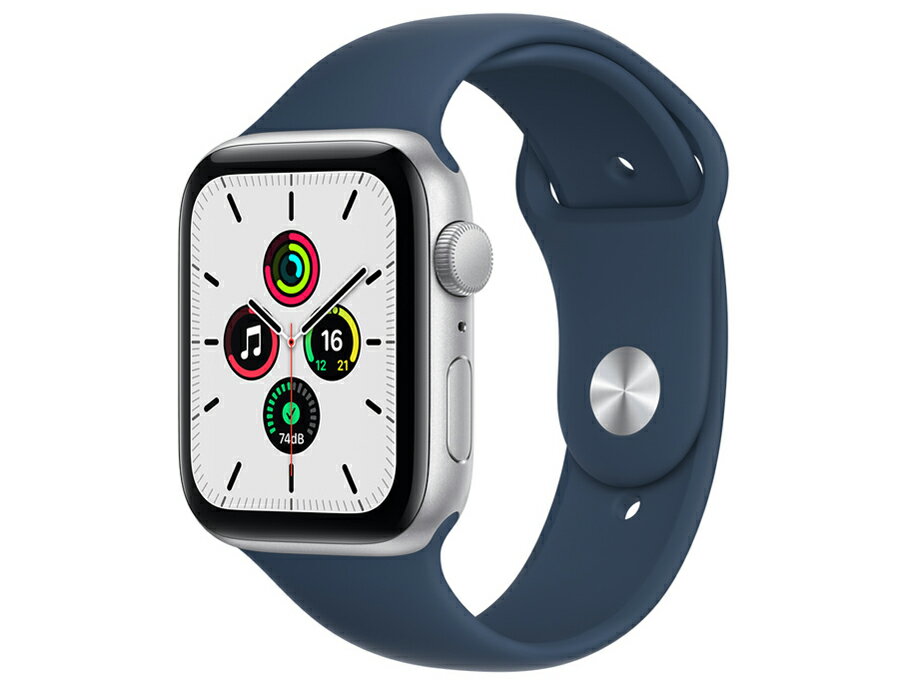 Apple（アップル） MKQ43J/A Apple Watch SE GPSモデル 44mm [アビスブルースポーツバンド]