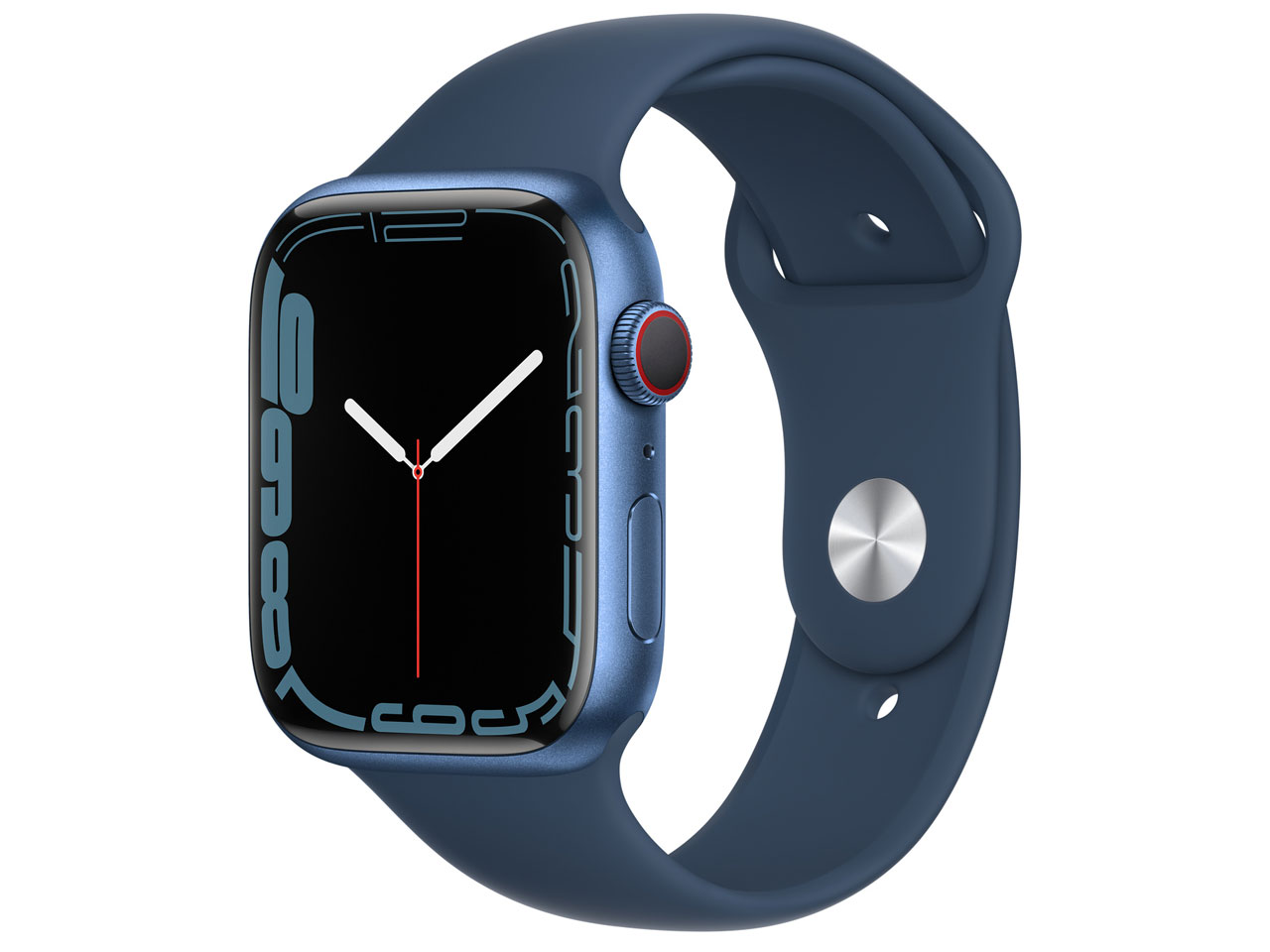 Apple（アップル） MKJT3J/A Apple Watch Series 7 GPS+Cellularモデル 45mm [アビスブルースポーツバンド]