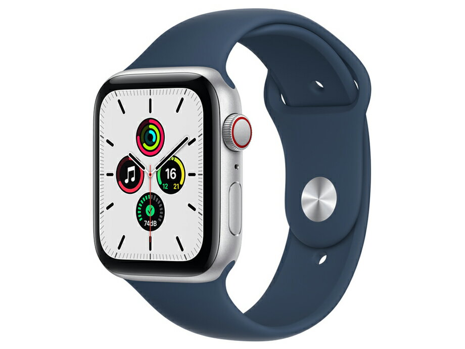 Apple（アップル） MKRY3J/A Apple Watch SE GPS+Cellularモデル 44mm [アビスブルースポーツバンド]