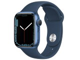 AppleʥåץMKN13J/A Apple Watch Series 7 GPSǥ 41mm [ӥ֥롼ݡĥХ]